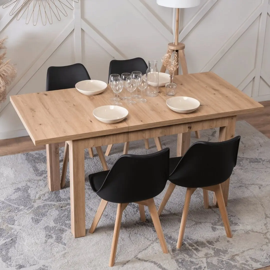 Стол раскладной Mebel Elite Skubi 120/160 (Artisan Oak)