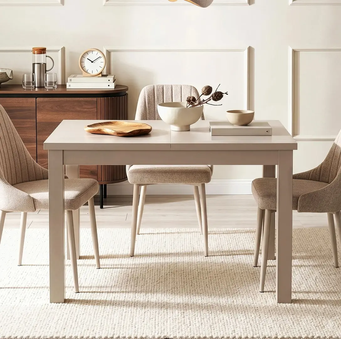 Стол раскладной Mebel Elite Skubi 120/160 (Cashmere)