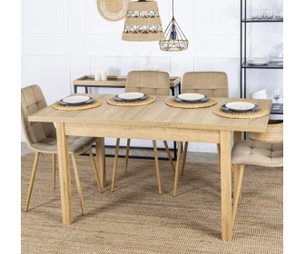 Masa extensibila Mebel Elite Skubi 160 (Riviera Oak)