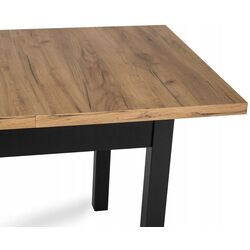 Стол раскладной Mebel Elite Skubi 78x120/160 (Craft Oak Golden/Black) Thumb
