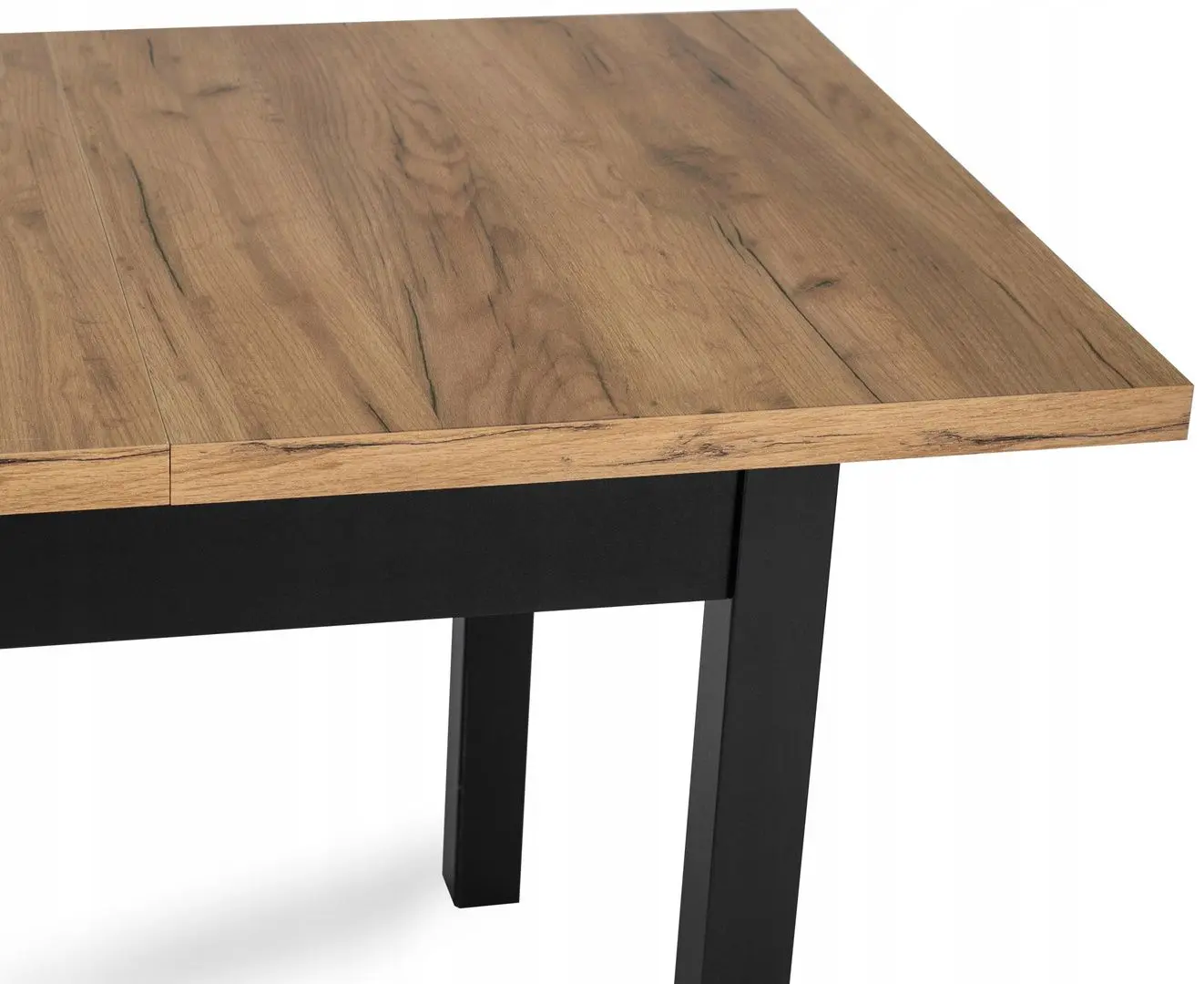 Стол раскладной Mebel Elite Skubi 78x120/160 (Craft Oak Golden/Black) - 4