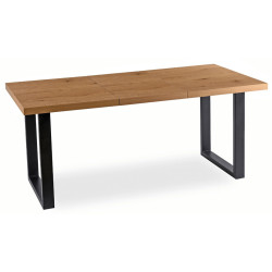 Стол раскладной Mebel Elite Tomas 130-230 (Golden Oak/Black) Thumb