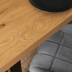 Стол раскладной Mebel Elite Tomas 130-230 (Golden Oak/Black) Thumb