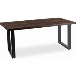 Стол раскладной Mebel Elite Tomas 130/230 (Walnut/Black) Thumb