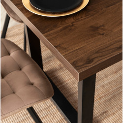 Стол раскладной Mebel Elite Tomas 130/230 (Walnut/Black) Thumb