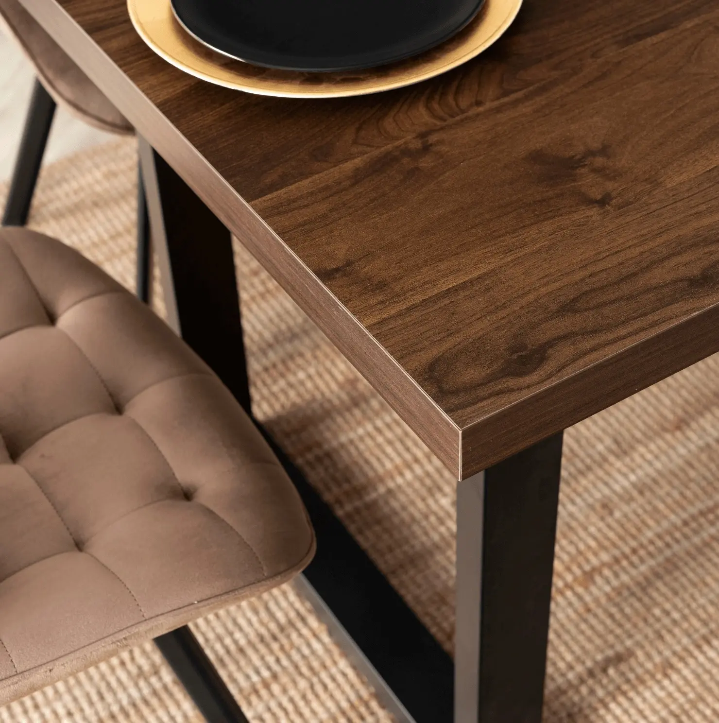 Стол раскладной Mebel Elite Tomas 130/230 (Walnut/Black) - 6