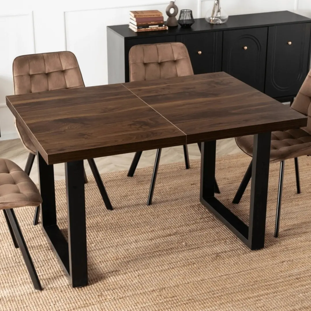 Стол раскладной Mebel Elite Tomas 130/230 (Walnut/Black)