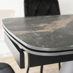 Стол раскладной Mebel Elite Verona 160/240 (Black Marble) Thumb