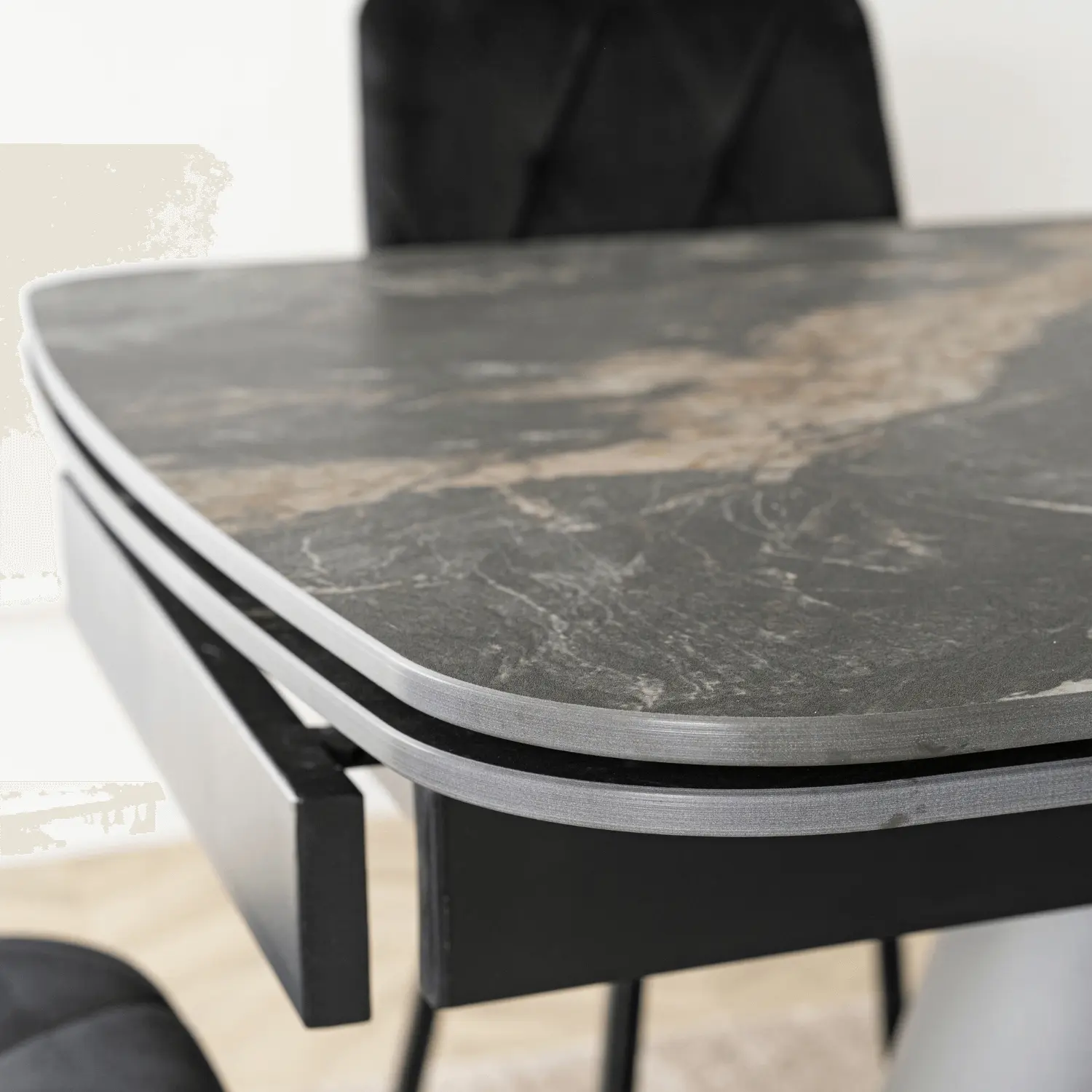 Стол раскладной Mebel Elite Verona 160/240 (Black Marble)