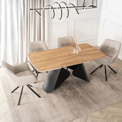 Masa extensibila Mebel Elite Verona 160/240 (Oak/Black)