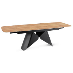 Masa extensibila Mebel Elite Verona 160/240 (Oak/Black) Thumb
