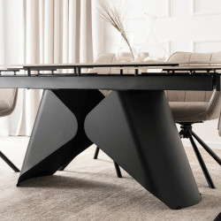 Masa extensibila Mebel Elite Verona 160/240 (Oak/Black) Thumb