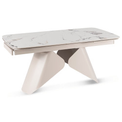 Masa extensibila Mebel Elite Verona 160/240 (White Marble/Cashmere) Thumb