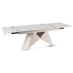 Masa extensibila Mebel Elite Verona 160/240 (White Marble/Cashmere) Thumb