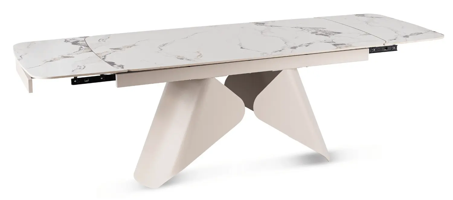 Masa extensibila Mebel Elite Verona 160/240 (White Marble/Cashmere)