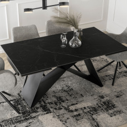 Masa extensibila Mebel Elite Victor 160/240 (Black Marble) Thumb