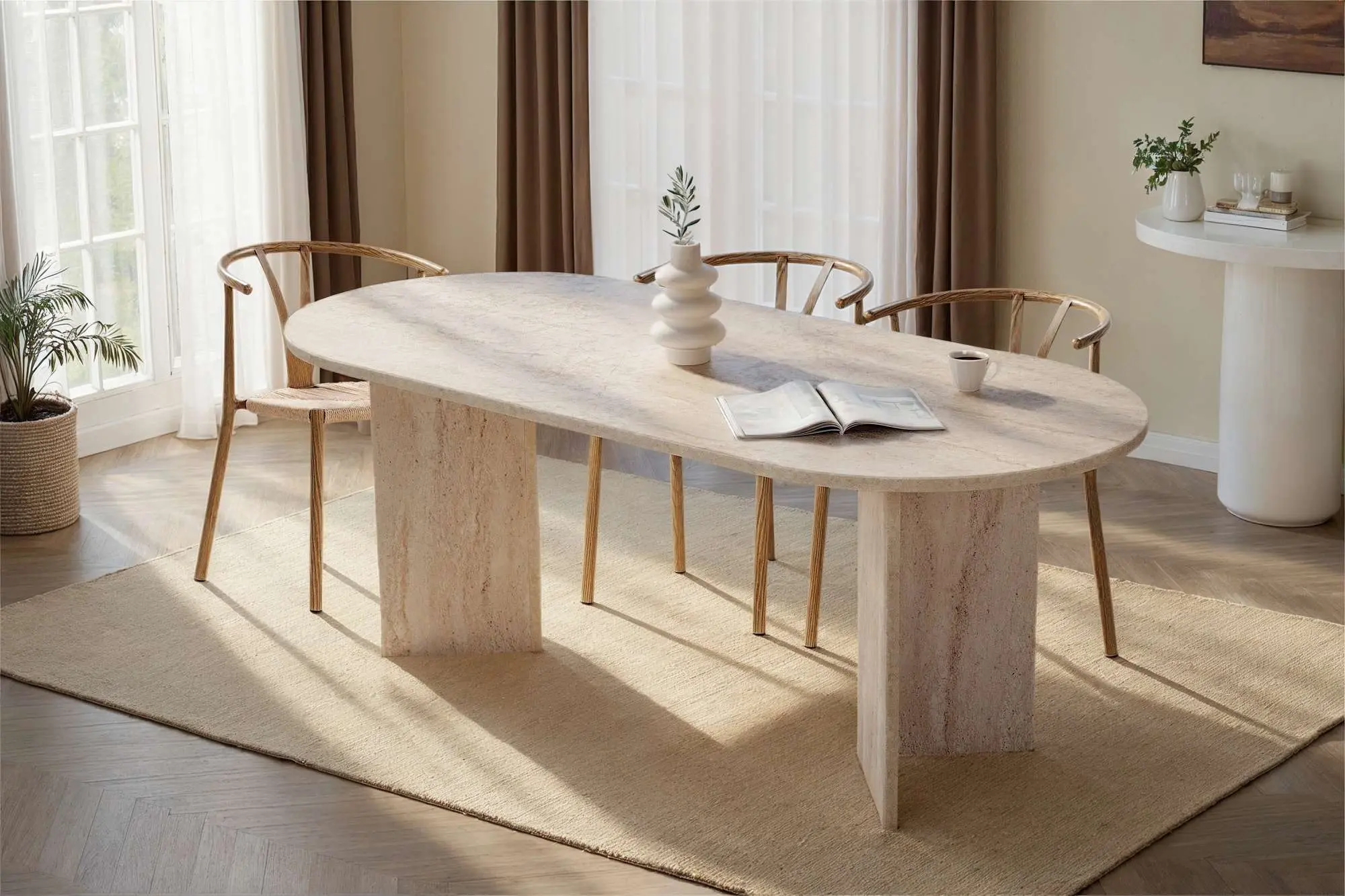 Masa Mirage Meble Sabella 200x90 (Travertine)