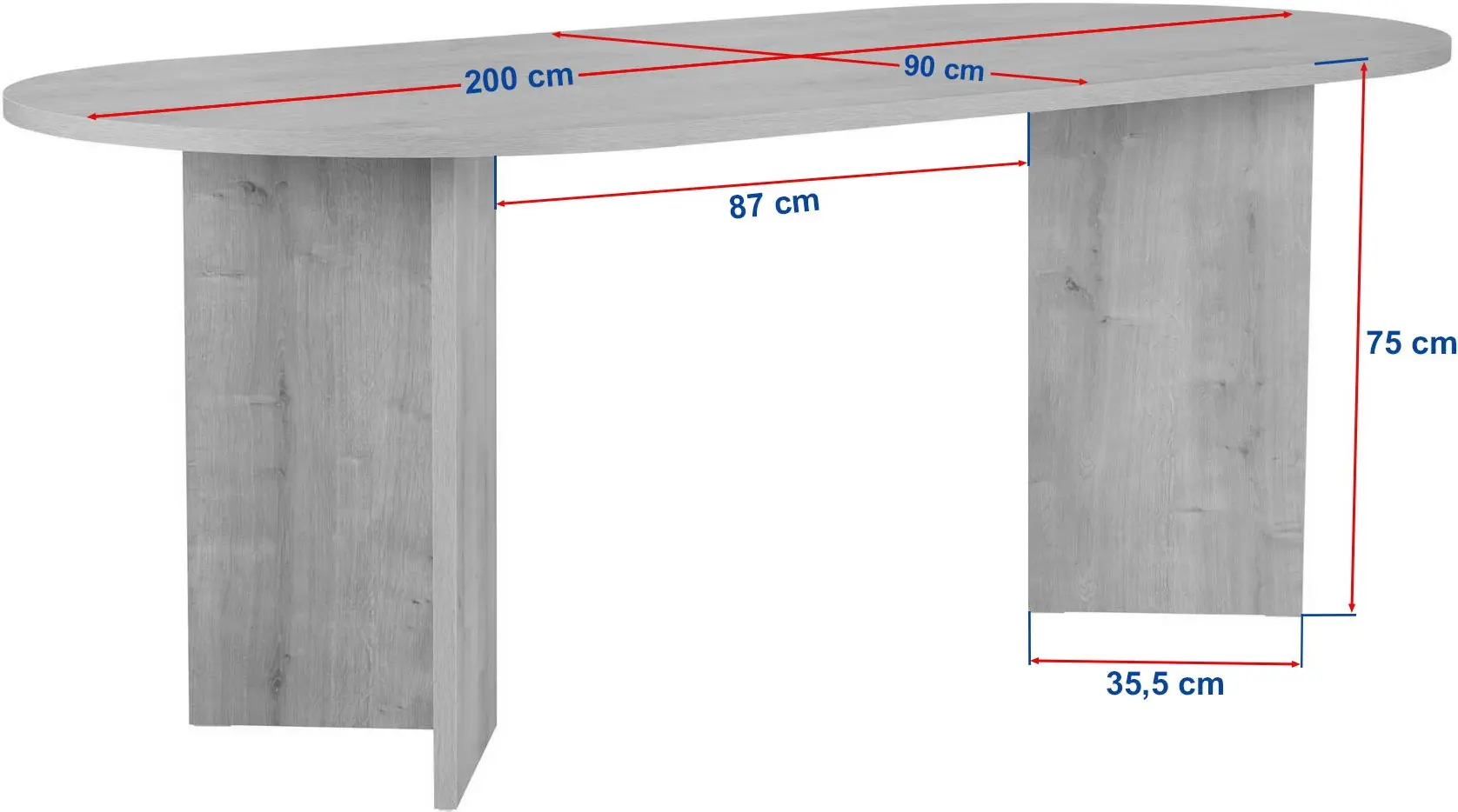 Стол Mirage Meble Sabella 200x90 (Walnut)