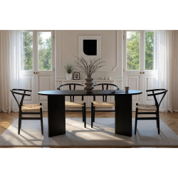 Masa Mirage Meble Sablin 180x90 (Black) Thumb