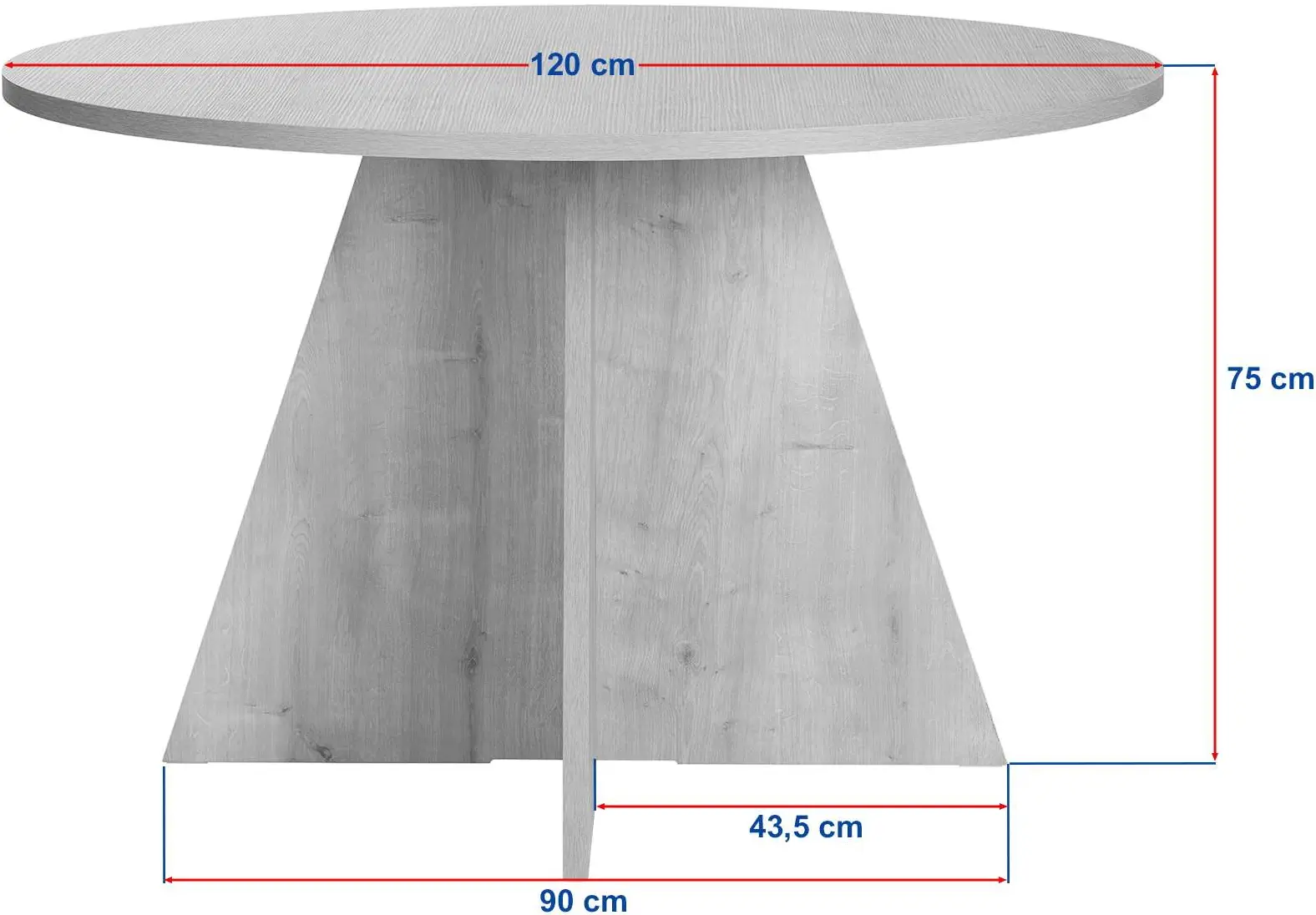 Masa Mirage Meble Virella 120x120 (Atlantic Pine)