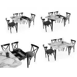 Стол раскладной Mobiland Dolunay (Anthracite/White) Thumb