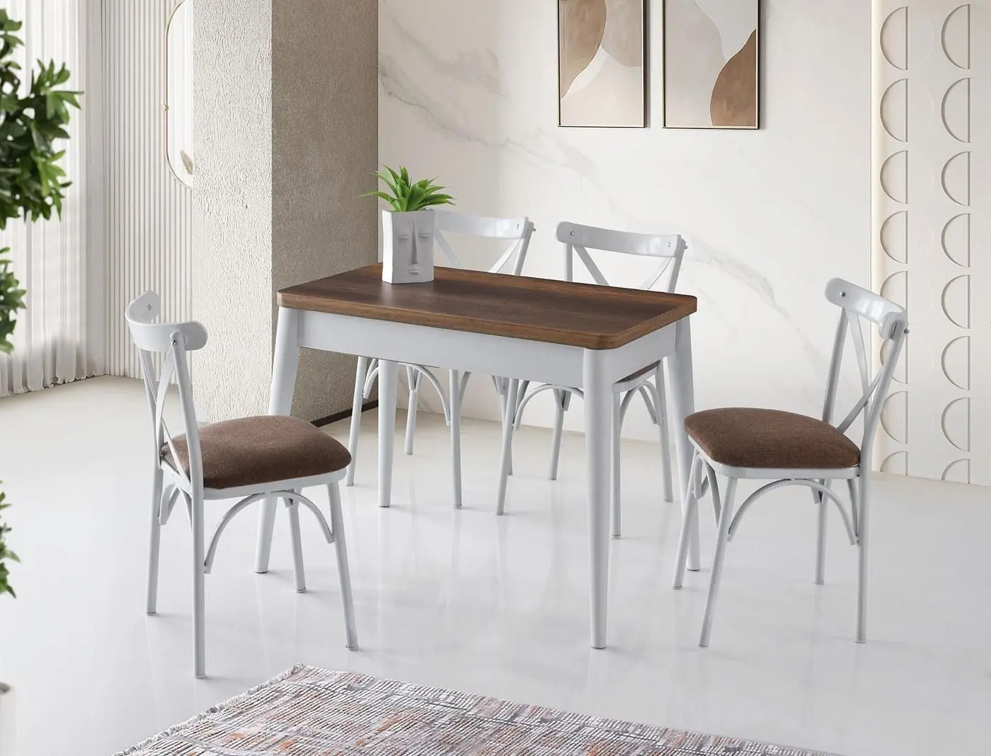 Стол раскладной Mobiland Dolunay (Brown/White) - 3