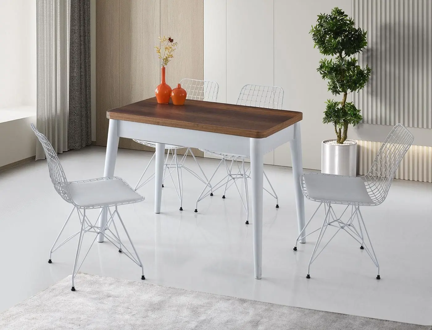 Стол раскладной Mobiland Dolunay (Brown/White)
