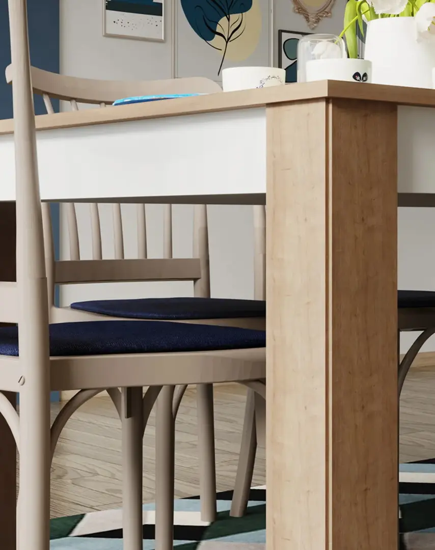 Стол ModaLife Alvin 138x90 (Wood/White)