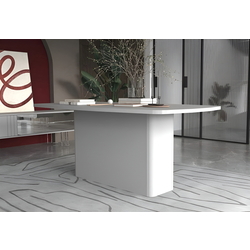 Masa ModaLife Veyron 180x100 (White/Grey)