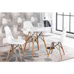 Masa Modern Home KJZB200-60 (White/Wood)