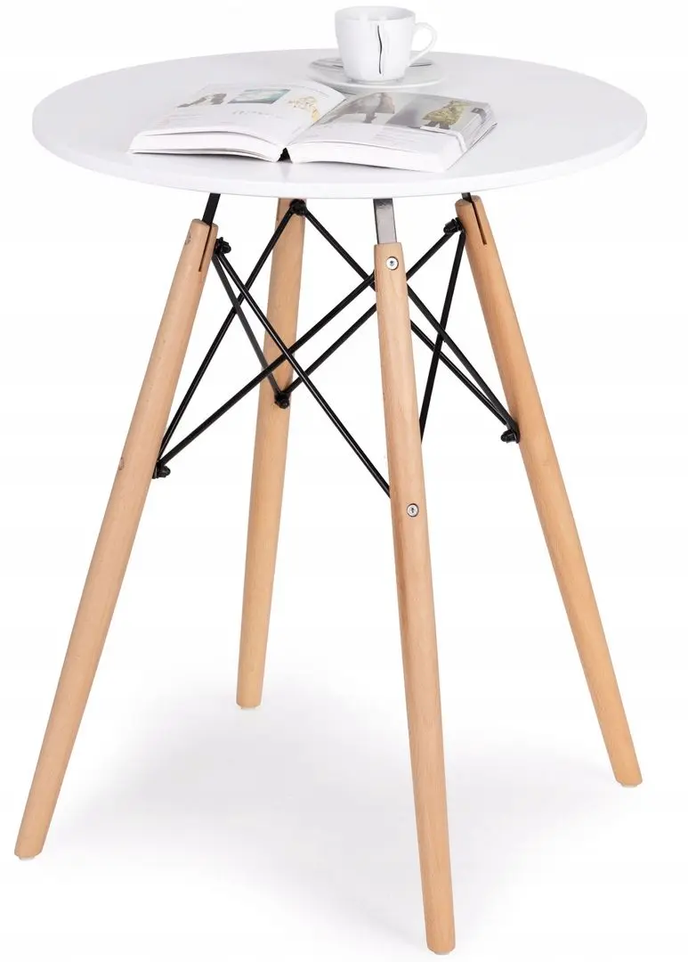 Masa Modern Home KJZB200-60 (White/Wood)