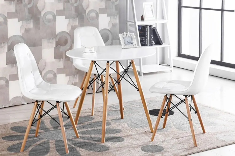 Masa Modern Home KJZB200-60 (White/Wood)