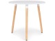 Masa Modern Home KJZB201-80 (White/Wood)