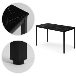 Masa Modern Home NORD-MRBC-BC (Black Marble) Thumb