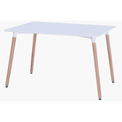 Masa Modern Home KJSDT-01 120x60 (White/Natural) Thumb