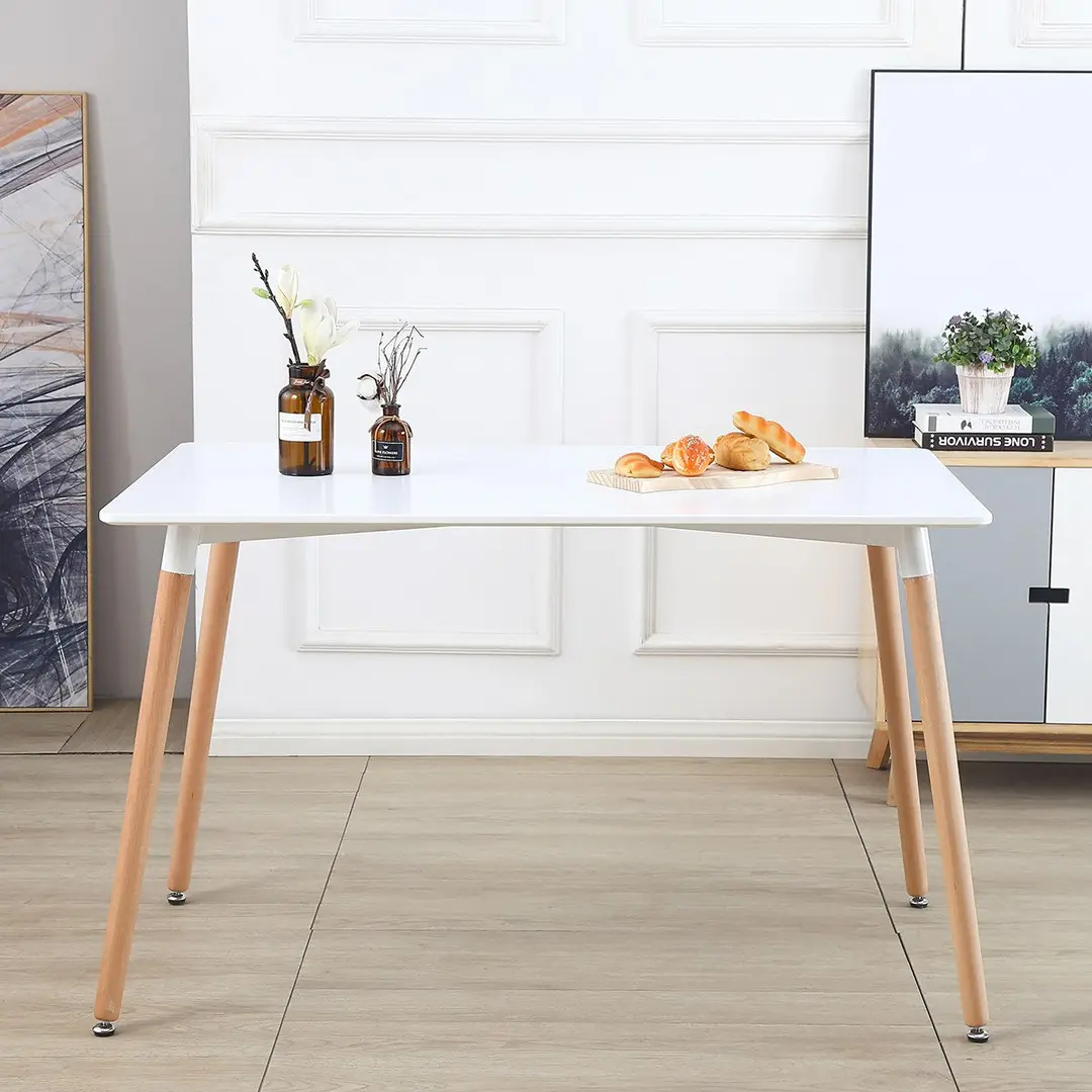 Masa Modern Home KJSDT-01 120x60 (White/Natural)