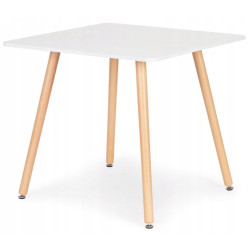 Masa Modern Home KJSDT-01 80x80 (White/Natural) Thumb