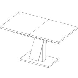 Masa extensibila Modern Slider 140/180x80x80 (Craft Oak Gray/Slate Gray) Thumb