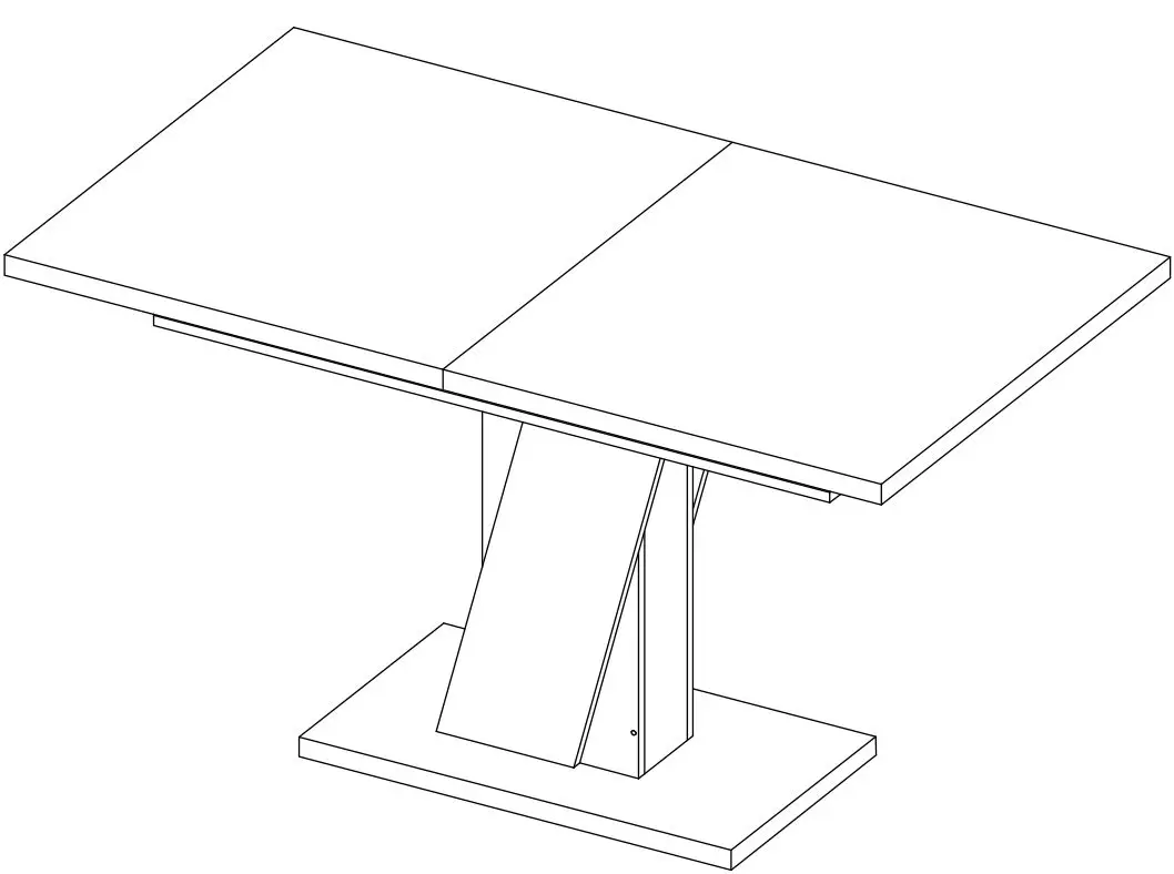 Masa extensibila Modern Slider 140/180x80x80 (Craft Oak Gray/Slate Gray)