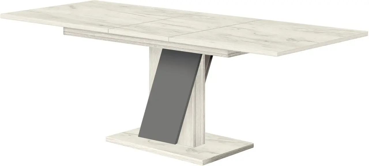 Стол раскладной Modern Slider 140/180x80x80 (Craft Oak White/Slate Gray)