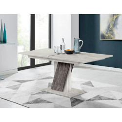 Masa extensibila Modern Slider 140/180x80x80 (Silk Stone/Iron stone)