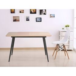 Masa plianta Nowy Styl Casey 120/160 cm (Oak/Black)