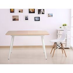 Masa plianta Nowy Styl Casey 120/160 cm (Oak/White)