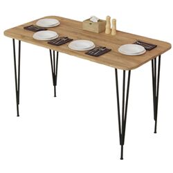 Masa Prestige Pyramid Leg 60x120 (Pine/Black) Thumb