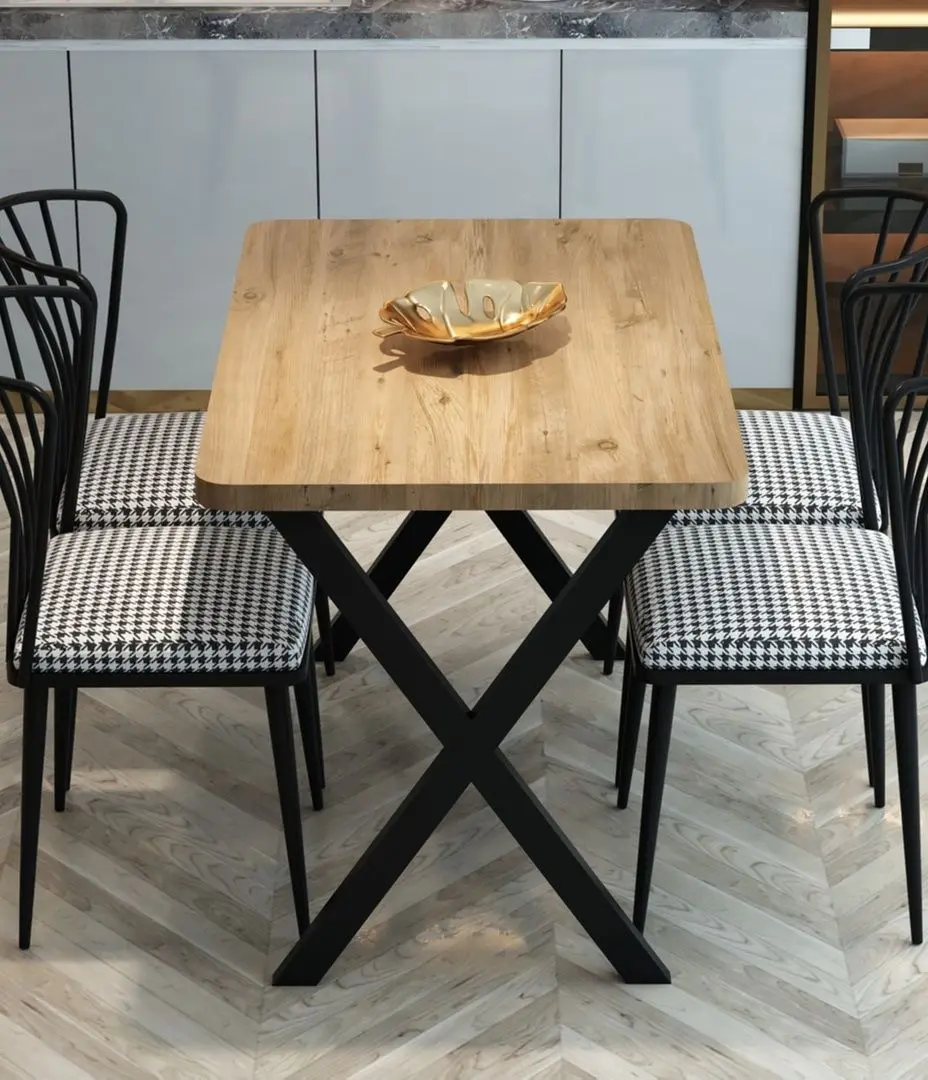 Masa Prestige X Leg 70x110 (Pine/Black)