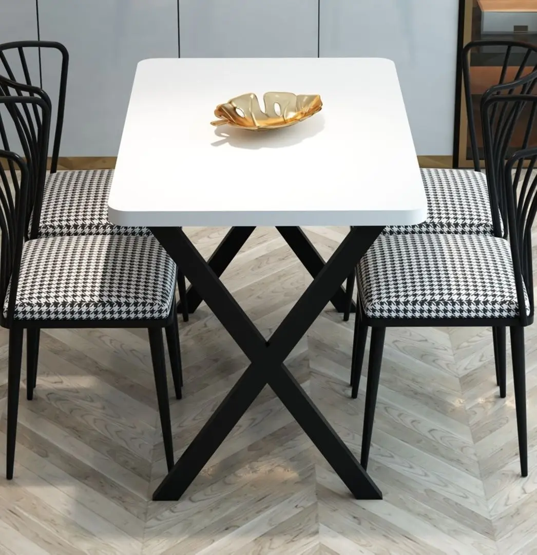 Стол Prestige WH X Leg 70x110 (White/Black)