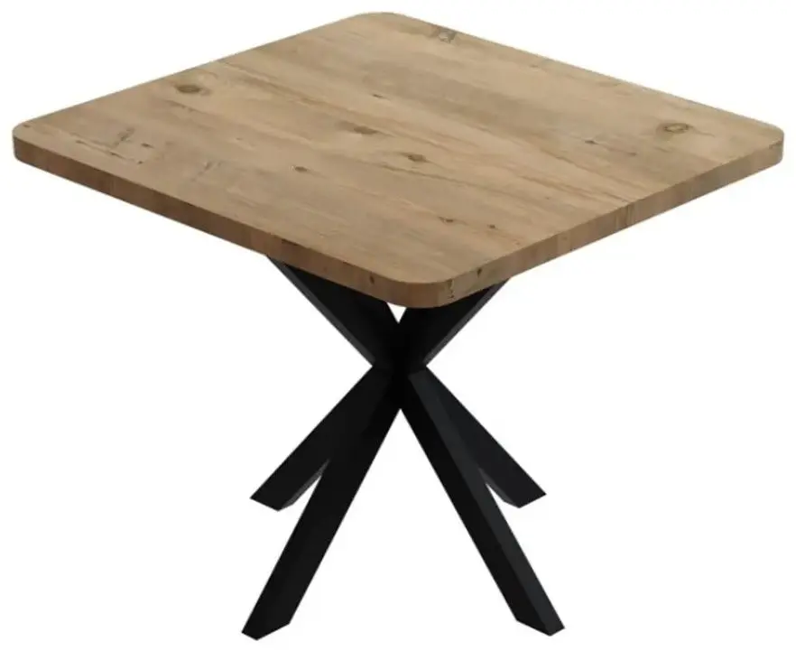 Masa Prestige Star Leg 70/70x75 (Pine/Black) - 2