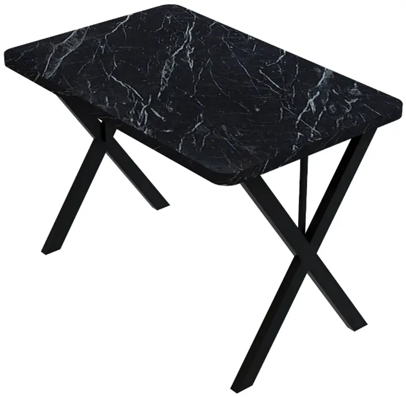 Стол Prestige Bendir X Leg 70x110 (Black Marble/Black) - 2