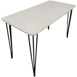 Masa Prestige Pyramid Leg 60x120 (White/Black) Thumb