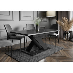 Masa extensibila Prospero Bronx (Royal Marble Black/Black)